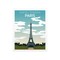 Eiffel Tower Paris France Premium Matte Travel Poster product 1